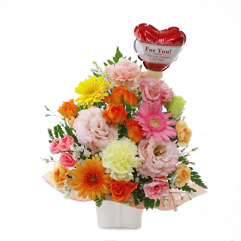 お任せアレンジメント・Cutie + For You バルーンピック